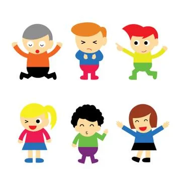 Kids vector cartoon Stock Illustration
