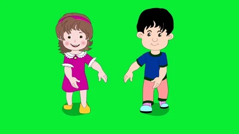 Kids Walk Cycle Video stock 323536382