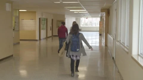 Kids walking outside after school ended Stock-Footage 307327268