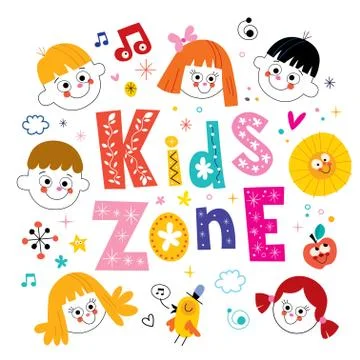 Kids zone Stock Illustration
