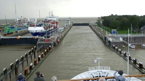 KIEL CANAL LOCK 库存影片 84144846