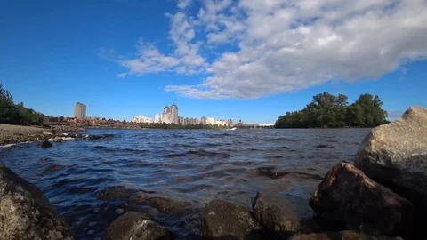 Kiev, architecture, calm, dnieper, Stock Footage 95578085