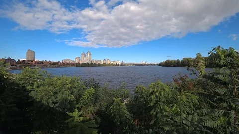 Kiev, architecture, calm, dnieper, Stock Footage 95578176