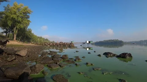 Kiev, architecture, calm, dnieper, Stock Footage 95849579