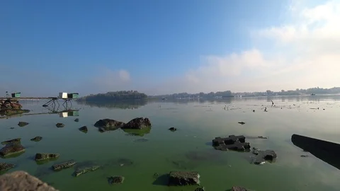 Kiev, architecture, calm, dnieper, Stock Footage 95849599