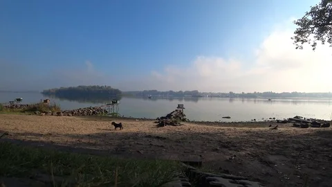 Kiev, architecture, calm, dnieper, Stock Footage 95849640