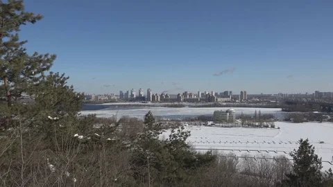 Kiev City Skyline Stock Footage 75183244