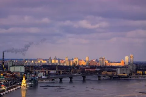 Kiev cityscape Stock Photos