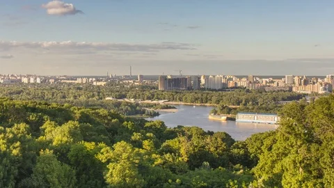 Kiev Cityscape View. Stock Footage 76617887