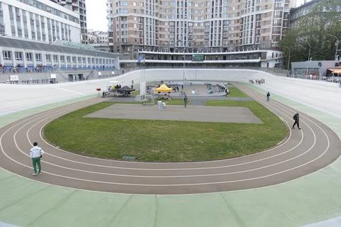 Kiev cycle track Stock Photos