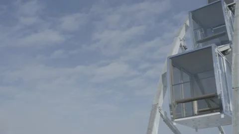 Kiev. Drone video. The big white Ferris wheel. 스톡 동영상 150956741