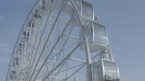 Kiev. Drone video. The big white Ferris wheel. Stock Footage 150956790