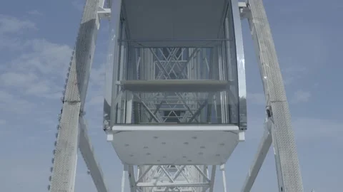 Kiev. Drone video. The big white Ferris wheel. Vídeos de archivo 150956834