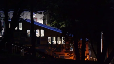 The Kiev funicular Stock Footage 91448943