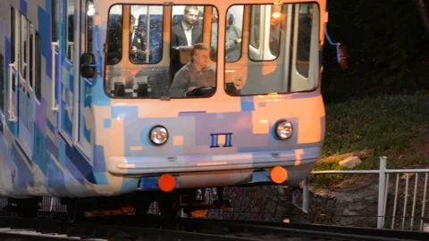 The Kiev funicular Stock Footage 91448960