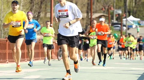 Kiev half marathon Stock Footage 55229463