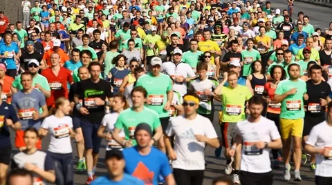 Kiev half marathon running Stock-Footage 50297193