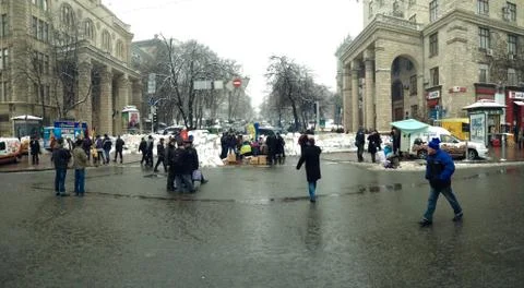 Kiev Independence Square 3 Stock Photos