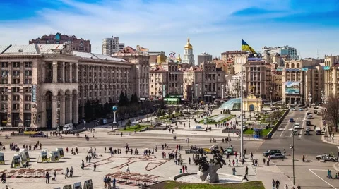 Kiev Khreshchatyk Stock Footage 51430104