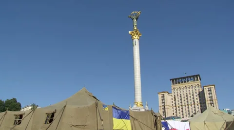 Kiev, Maidan square Stock Footage 38698327