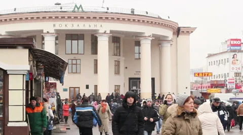 Kiev Subway Stock Footage 33195953