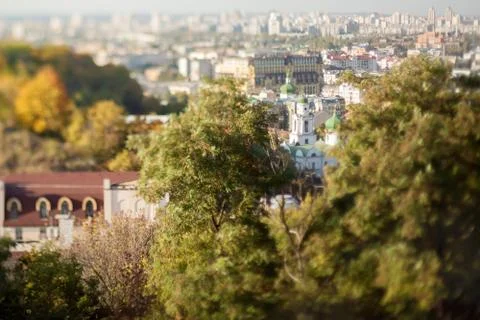 Kiev at sunset. Stock Photos