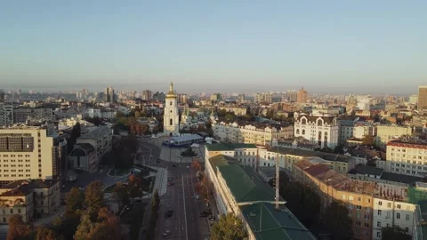Kiev sunset002 Stock Footage 244217951