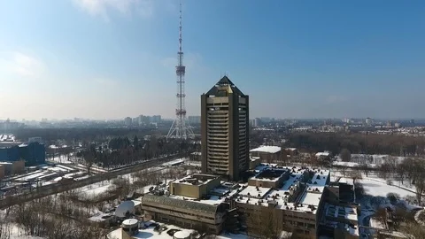 The Kiev telecentre Stock Footage 87144839