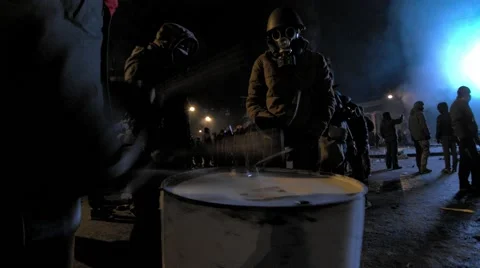 Kiev, Ukraine - 19 january 2014: Maidan, revolution of dignity  Vidéo 61486853