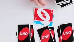 Uno Game Cards Scattered All Over the Frame and One Card Showing the Reverse  Side with Uno Logo Close-up Editorial Photo - Image of shedding, yellow:  144396811