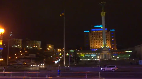 Kiev Ukraine center Stock Footage 33402249