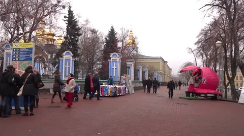Kiev Ukraine 스톡 동영상 33422866