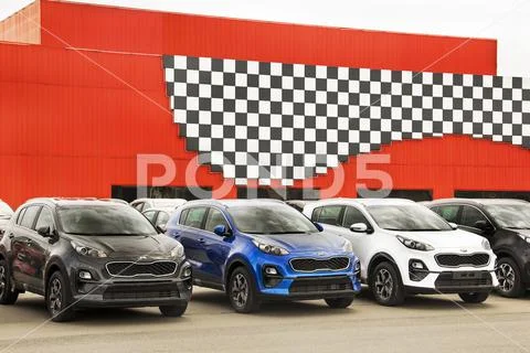 Kiev, Ukraine - May 19, 2020: KIA Sportage cars. Cars for sale ...