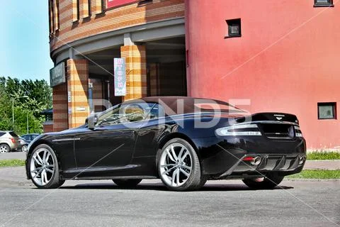 Kiev, Ukraine; September 20, 2014, Aston Martin DBS V12 Volante. Editorial photo Stock Photos