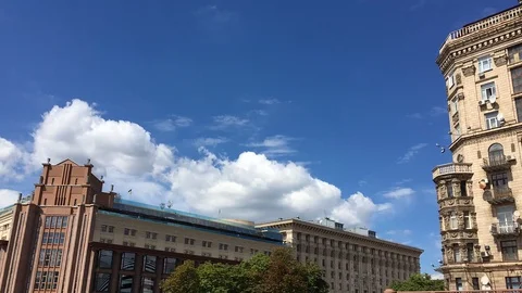 Kiev, Ukraine time-lapse, no filters 02 Stock Footage