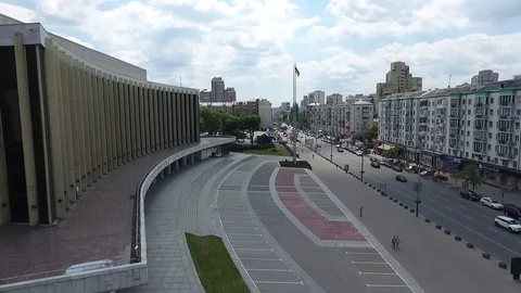 Kiev UkrainePalas Stockbeeldmateriaal 75130072