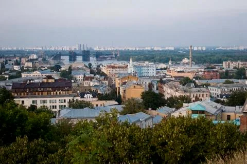 Kiev view from above Stock Photos