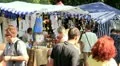 KIEV,UKRAINE-AUGUST 26 Trading tent on the street HD Footage