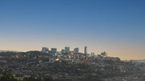 Kigali City side view Stock Photos