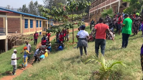 Kigali, Rwanda – August 27, 2022: Rwandans singing and clapping Stock Footage 260676053