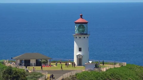 Kilahuea Lighthouse  Stock Footage 74390288