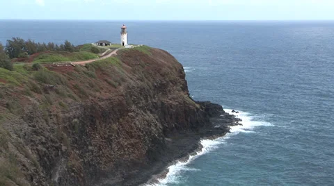 Kilauea Lighthouse Stock Footage 32203122