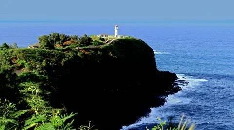 Kilauea Lighthouse Stock Footage 56039171