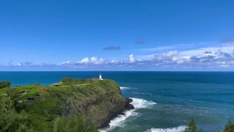 Kilauea Lighthouse Stock Footage 166455174