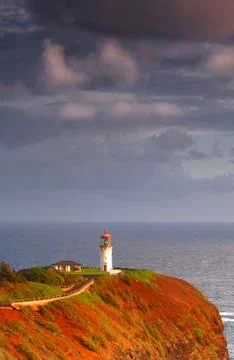 Kilauea lighthouse Stock Photos