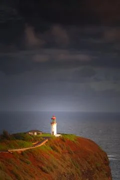 Kilauea lighthouse Stock Photos