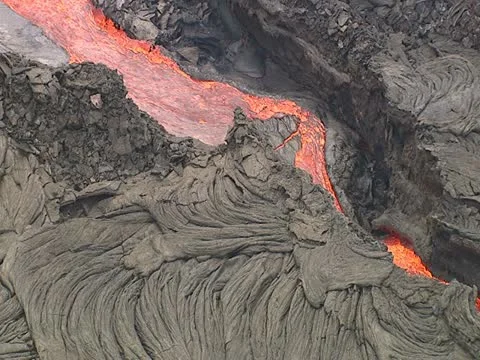 Kilauea Volcano Lava Flow Stock-Footage 22243393