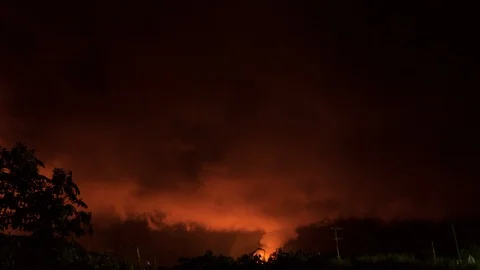 Kilauea Volcano Timelapse Stock-Footage 91566732