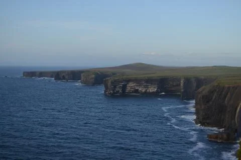 Kilbaha Cliff Coast View of Loop Head Peninsula in Clare, Ireland Stock Photos