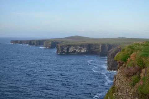 Kilbaha Cliff Coast View of Loop Head Peninsula in Clare, Ireland Stock Photos